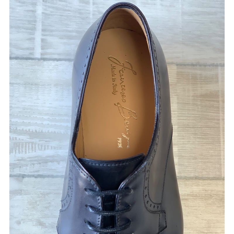 フランチェスコベニーニョ メダリオン プレーントゥ メダリオン 3609 FRANCESCO BENIGNO プレーントゥメダリオン ブラック | LEATHER ST