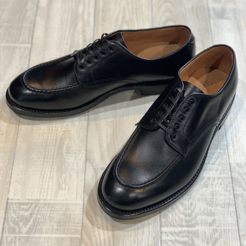 ボリュームモックトゥシューズ ブラック ¥8,990 ZARA モックトゥレザーシューズ黒26.5cm