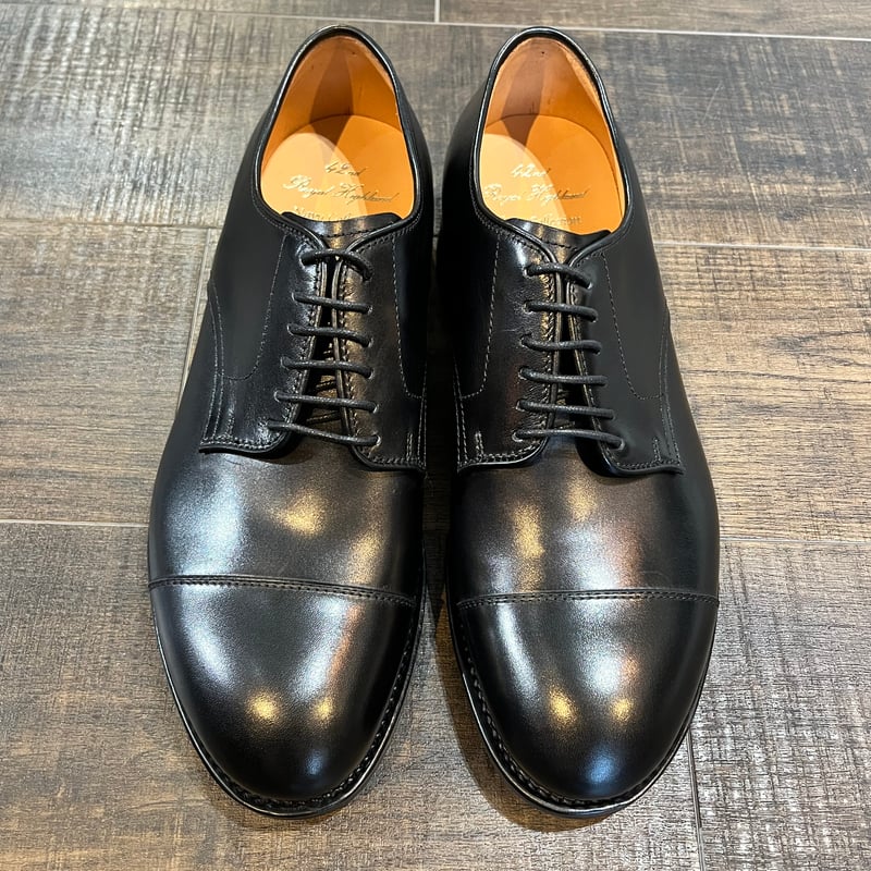 42ND ROYAL HIGHLAND ネイビーコレクション 外羽根ストレートチップ