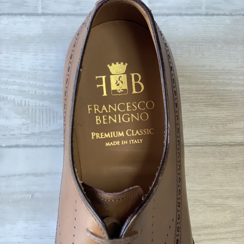 FRANCESCO BENIGNO PREMIUM CLASSIC ホールカットウイングチップ FRANCESCO BENIGNO PREMIUM CLASSIC ホールカットウイングチップ