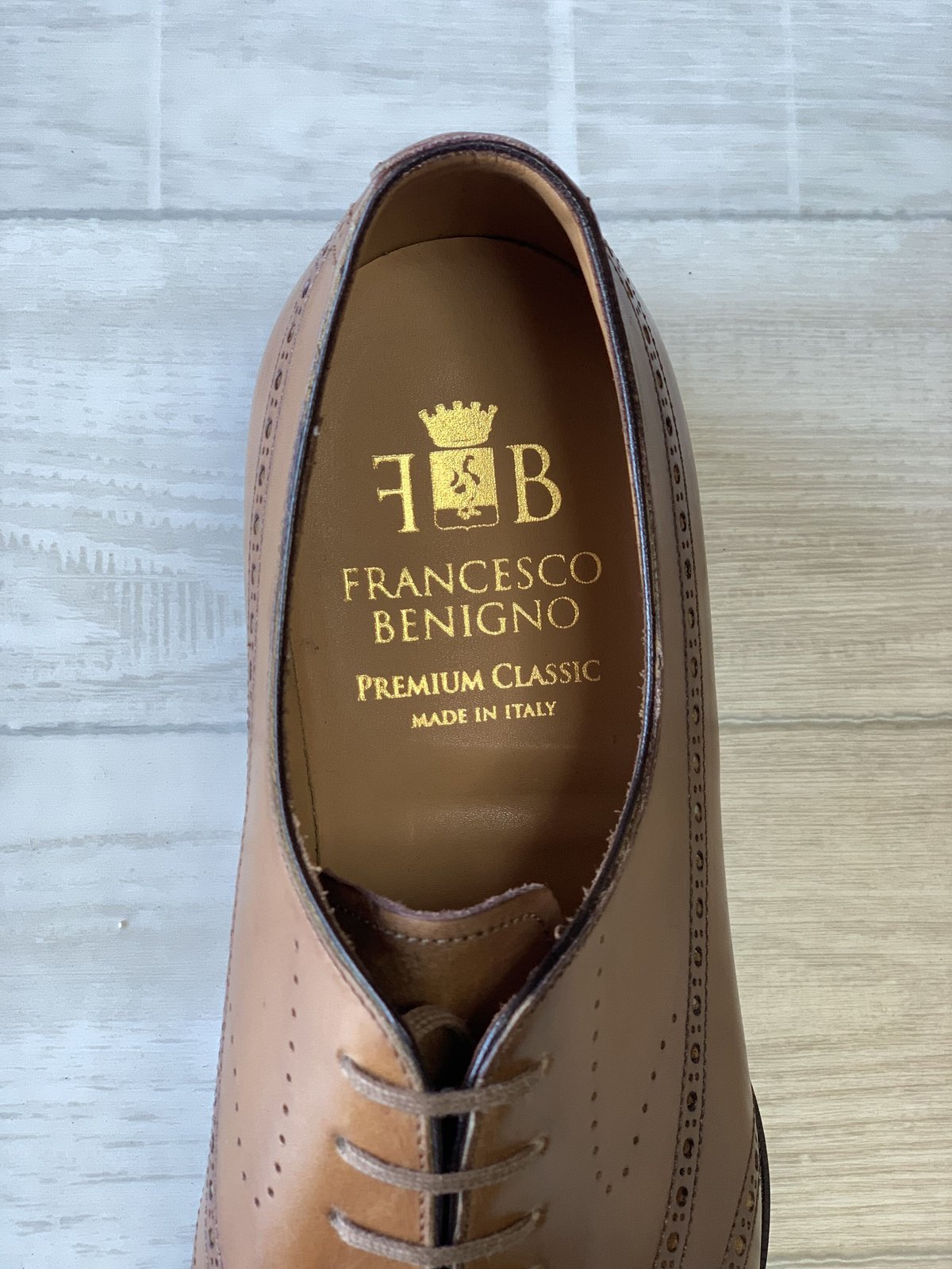 FRANCESCO BENIGNO PREMIUM CLASSIC ホールカットウイングチップ FRANCESCO BENIGNO PREMIUM CLASSIC ホールカットウイングチップ