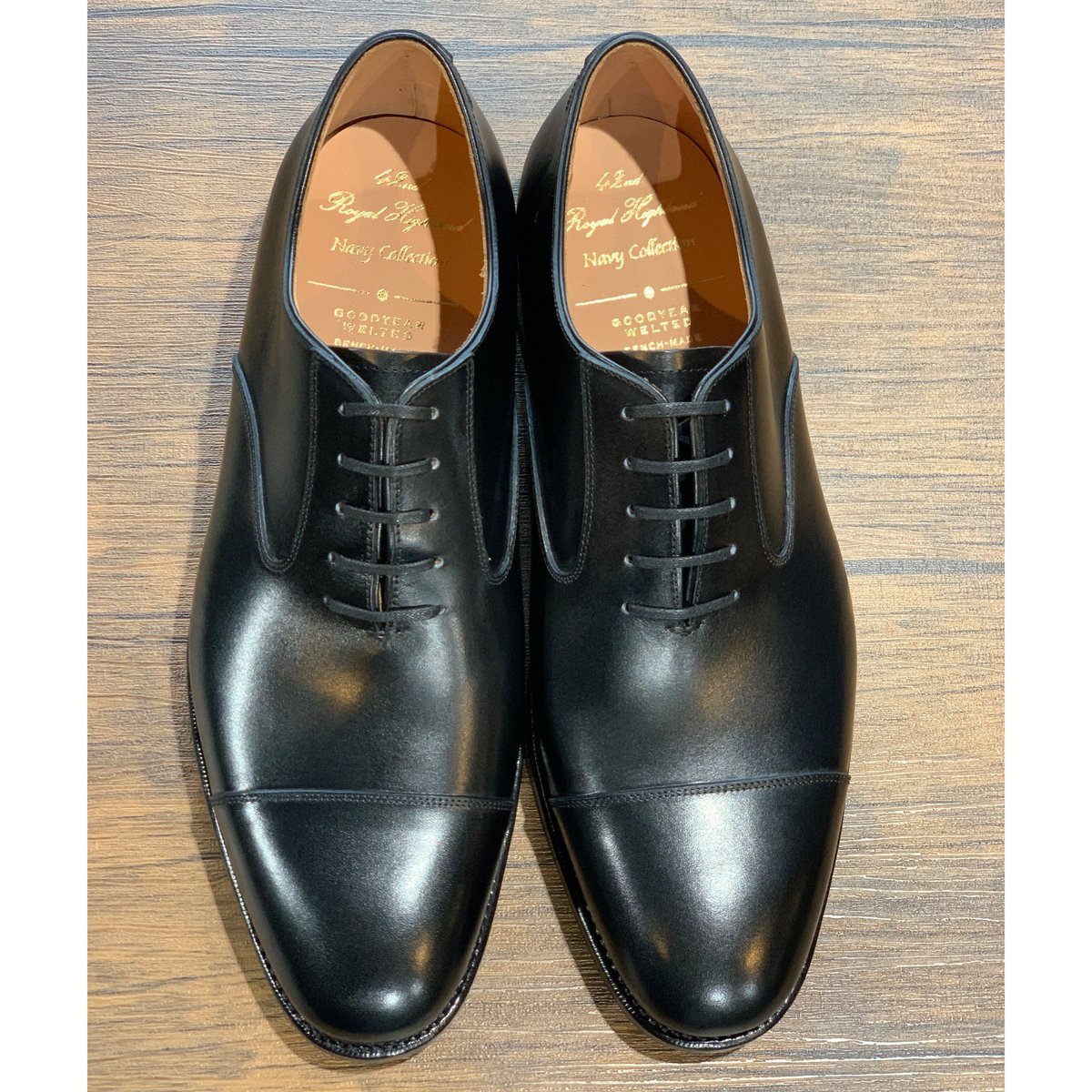 42ND ROYAL HIGHLAND ネイビーコレクション 内羽根ストレートチップ ブラック 42ND ROYAL HIGHLAND ネイビーコレクション 内羽根ストレートチップ ブラック