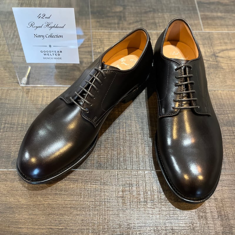 42ND ROYAL HIGHLAND ネイビーコレクション プレーントゥ ダーク