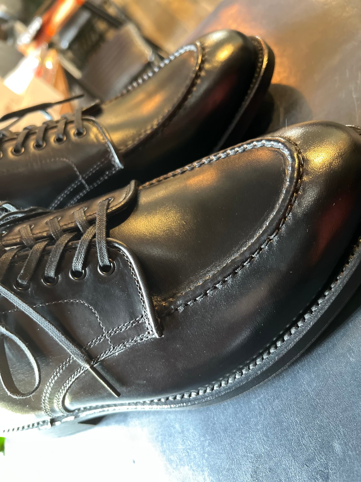 WHEEL ROBE ＃15078 モックトゥ クロムエクセル ブラック | LEATHER