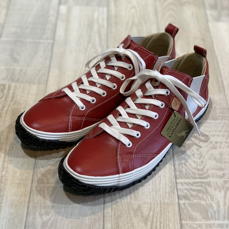 スピングル サイドゴアミドルカット レッド | LEATHER STYLE FAVOR スピングル サイドゴアミドルカット レッド | LEATHER STYLE FAVOR