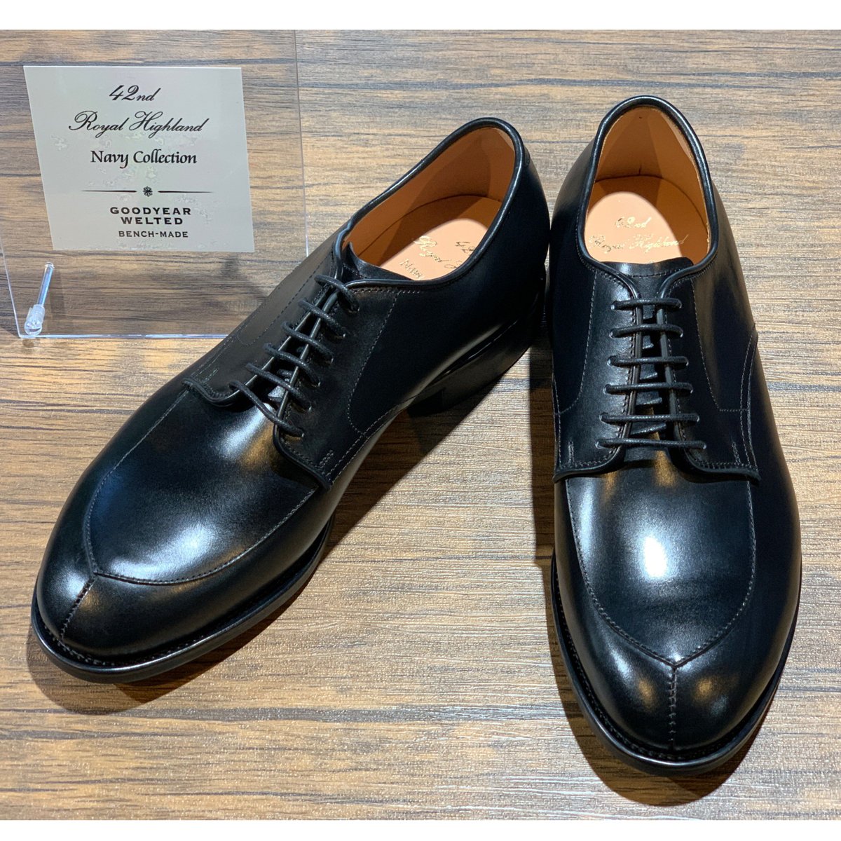 42ND ROYAL HIGHLAND ネイビーコレクション Vチップ ブラック 42ND ROYAL HIGHLAND ネイビーコレクション Vチップ ブラック