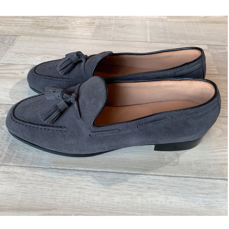 42ND ROYAL HIGHLAND トランスファー タッセルローファー グレー | LE