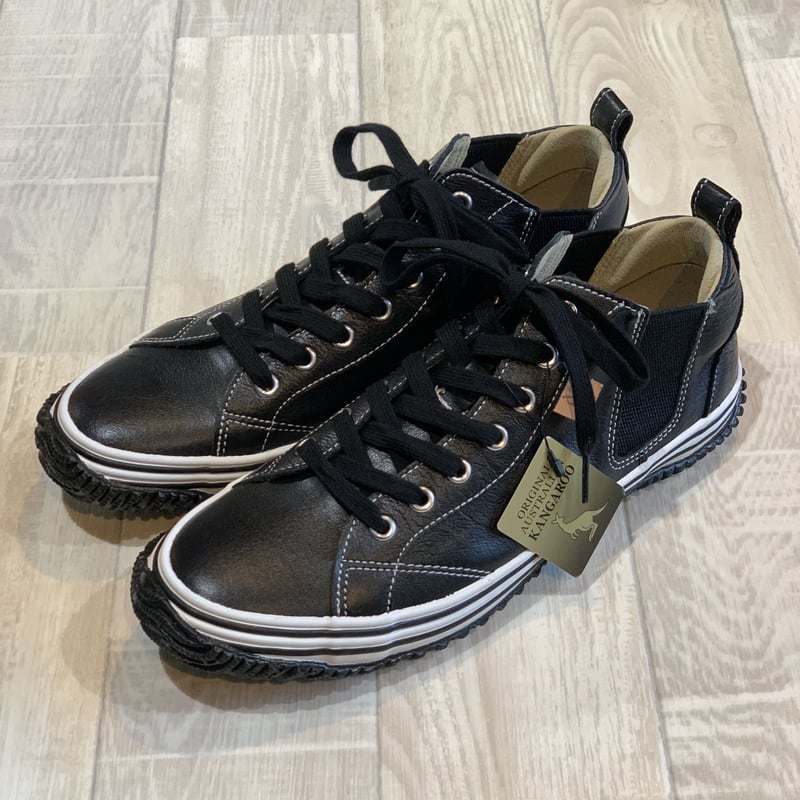 スピングル サイドゴアミドルカット ブラック | LEATHER STYLE FAVOR