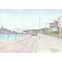 New//水彩画 北鎌倉浄智寺の鐘楼門 | C.Nagata Gallery