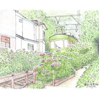 水彩画 (北鎌倉浄智寺)額縁付き fit=scale-down,w=1200