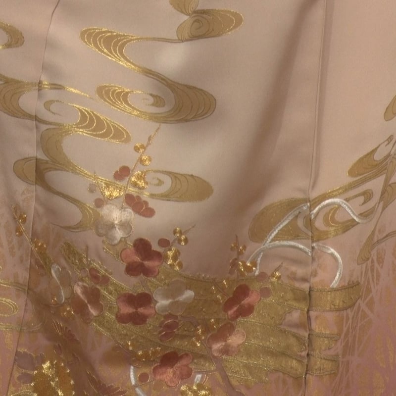 2NVK 和樂好み ますいわの抹茶色 駒刺繍全開の最高級訪問着