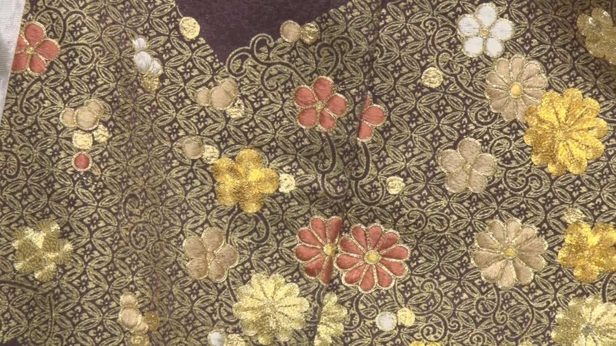 c-906 訪問着 染め 金駒刺繍 草花文様 【公式通販】