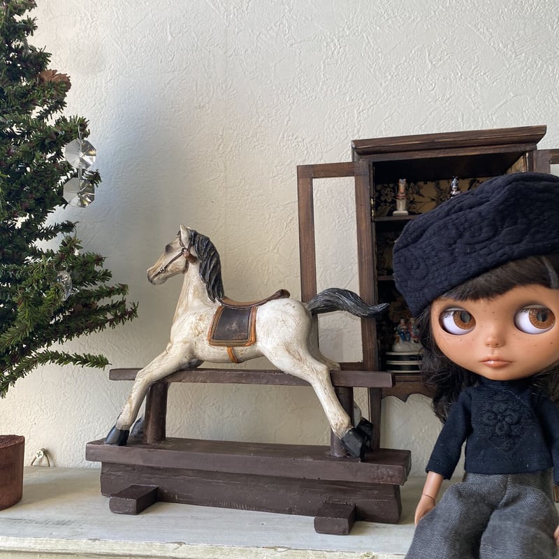 木製ロッキングホース 木馬 ロッキングホース 木馬 アンティーク 雑貨