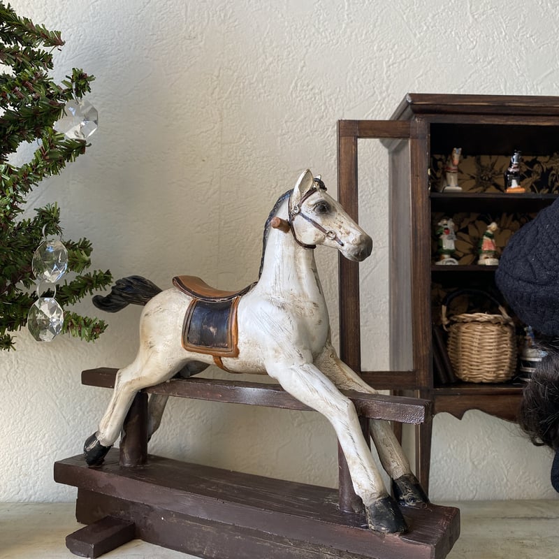 ロッキングホース 木馬 アンティーク 雑貨 ミニチュア | studio_4272