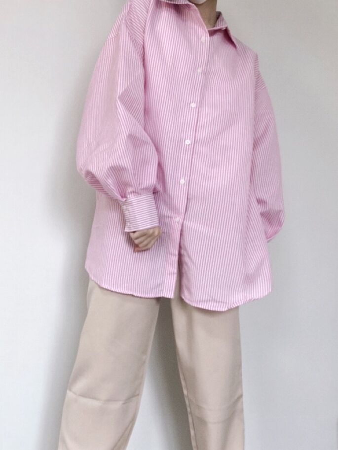 ストライプ カラーシャツ | tilde