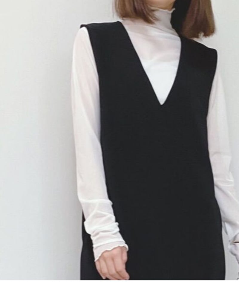 Vネック ロングワンピース | tilde