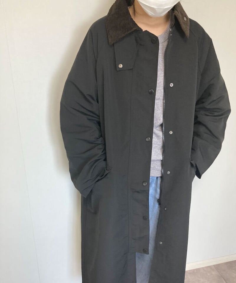 コーデュロイ襟 2WAYオーバーコート | tilde