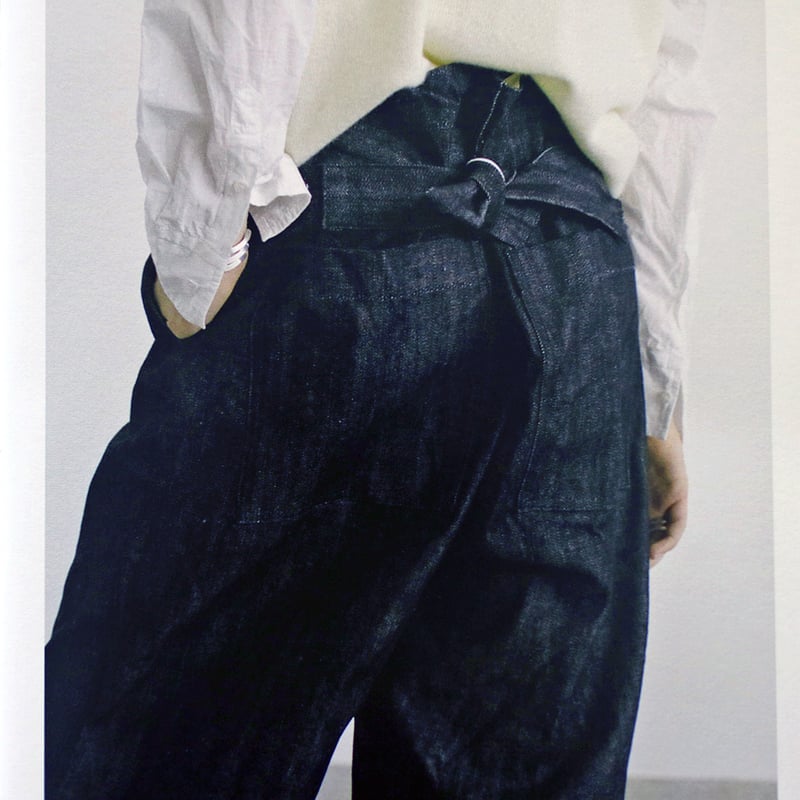 14oz.セルビッチクラッシックデニムバッグストリングウエスト