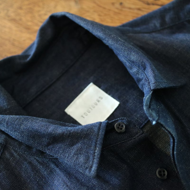 8oz.ワークデニムルーズフィットストリングオールインワン／TOUJOURS