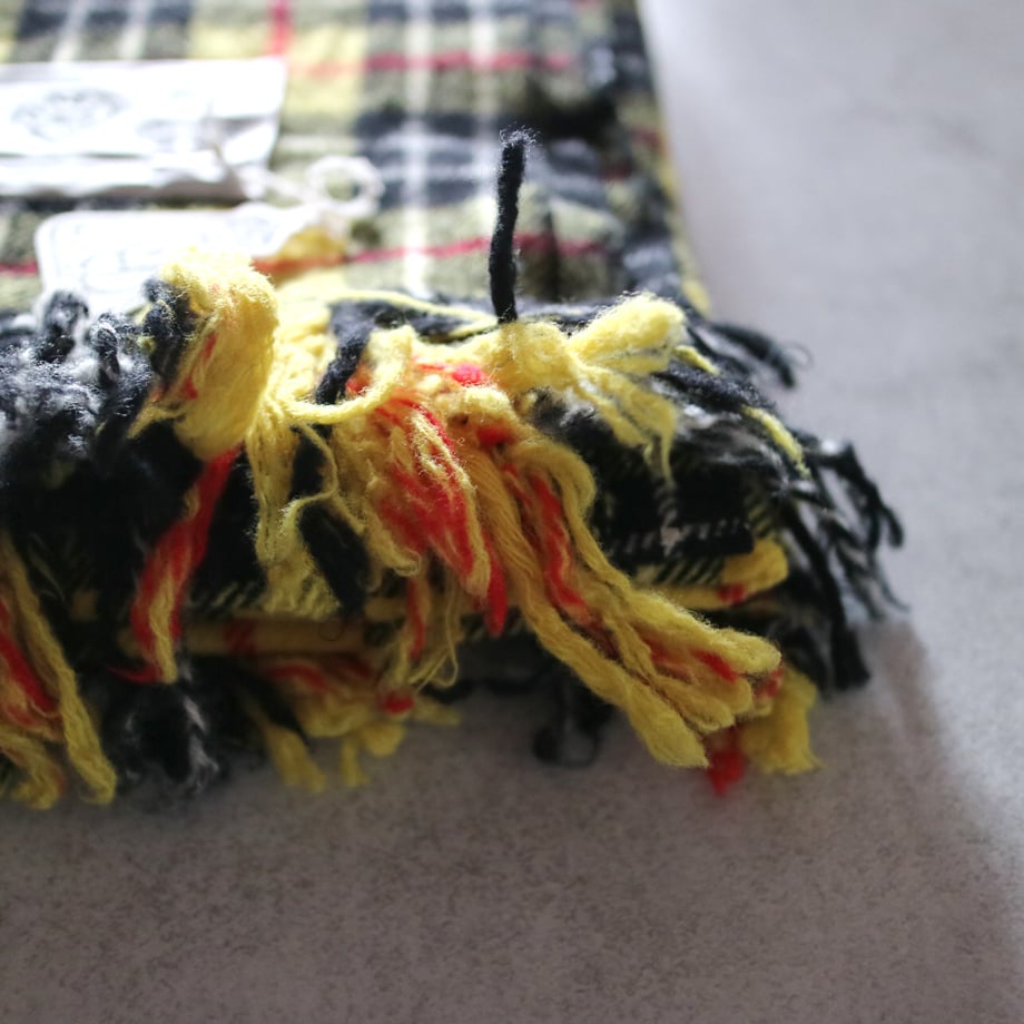 イエローロイヤルタータンチェックブランケット／R&D.M.Co- | ovede