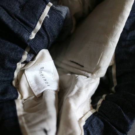 10.5oz.セルビッチクラッシックデニムイージーフィールドトラウザー／TOUJOURS