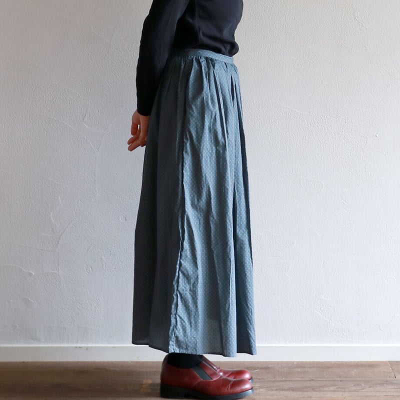 TOUJOURS プリントコットンスカート 新品＊toujours コットンプリントスカート