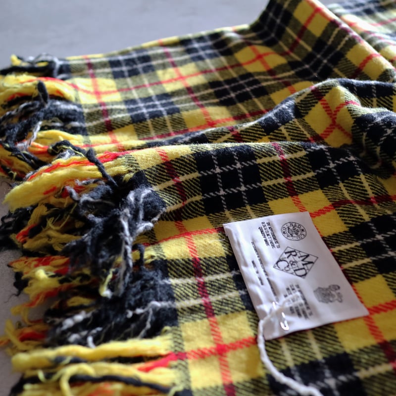 イエローロイヤルタータンチェックブランケット／R&D.M.Co- | ovede
