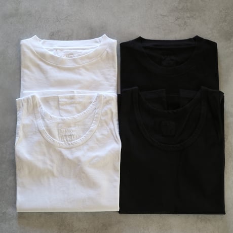オープンエンドヤーンコットンジャージーTシャツ／TOUJOURS