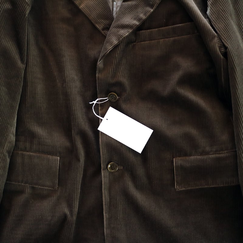 コットンワイドウエールコーディロイオーバーサイズ1＋2ボタンサック