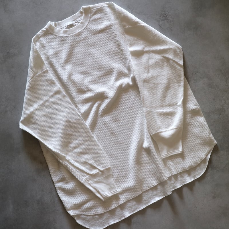 ワッフルリブコットンジャージールーズフィットアンダーシャツ