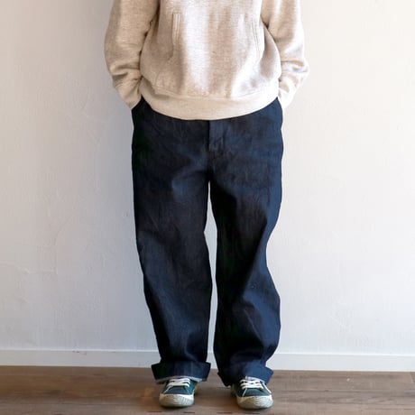 13.5oz.セルビッチクラッシックデニムイージーフィールドトラウザー／TOUJOURS
