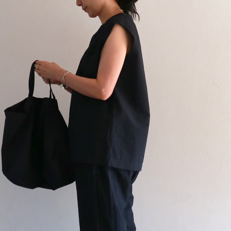 ファインカウントリネンコットンポケットビッグタンクシャツ／TOUJOURS