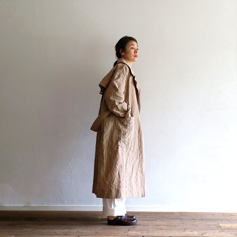 TOUJOURS ウール ローブコート TOUJOURS オーバーサイズトレンチローブコート [TM38DC01] – CREER