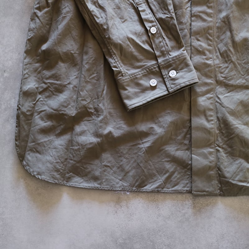 トゥジュー TOUJOURS デニムバギーシャツ　サイズ1 TOUJOURS トゥジュー デニムラッフルシャツ 6.5oz Organic