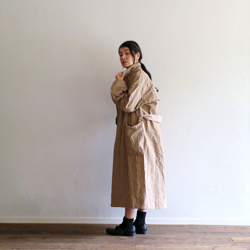 TOUJOURS ウール ローブコート TOUJOURS コートの通販【rusk】