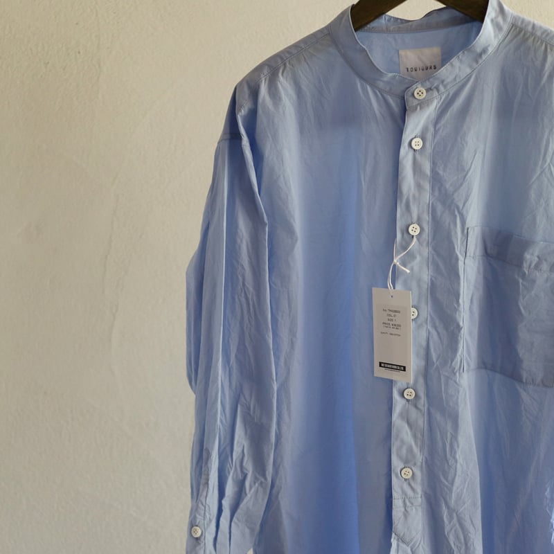 ファインヤーンコットンクラッシックバンドカラーシャツ／TOUJOURS | ovede