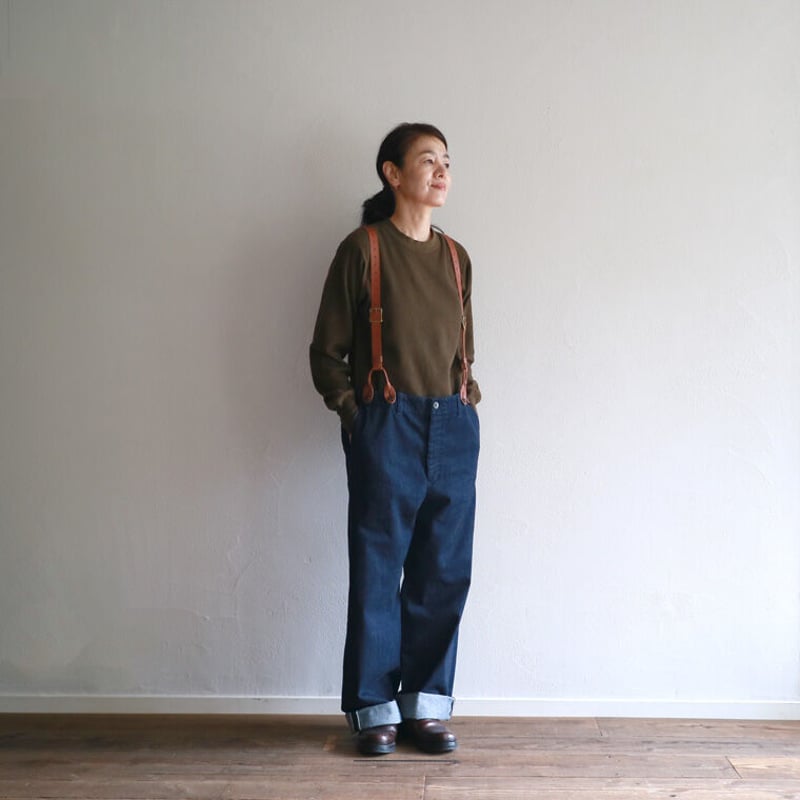 デニムサスペンダーパンツ/olibanam | ovede デニムサスペンダーパンツ/olibanam | ovede