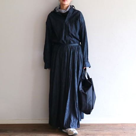 toujoursトゥジューデニムランダムプリーテッドマキシスカートサイズ2 toujoursトゥジューデニムランダムプリーテッドマキシスカートサイズ2