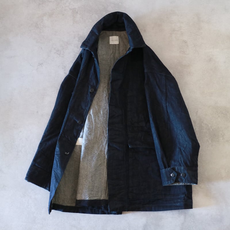 LA PEAU DE GEM カバーオール セール】【LA PEAU DE GEM】halfsleeve hole jacket/ハーフ