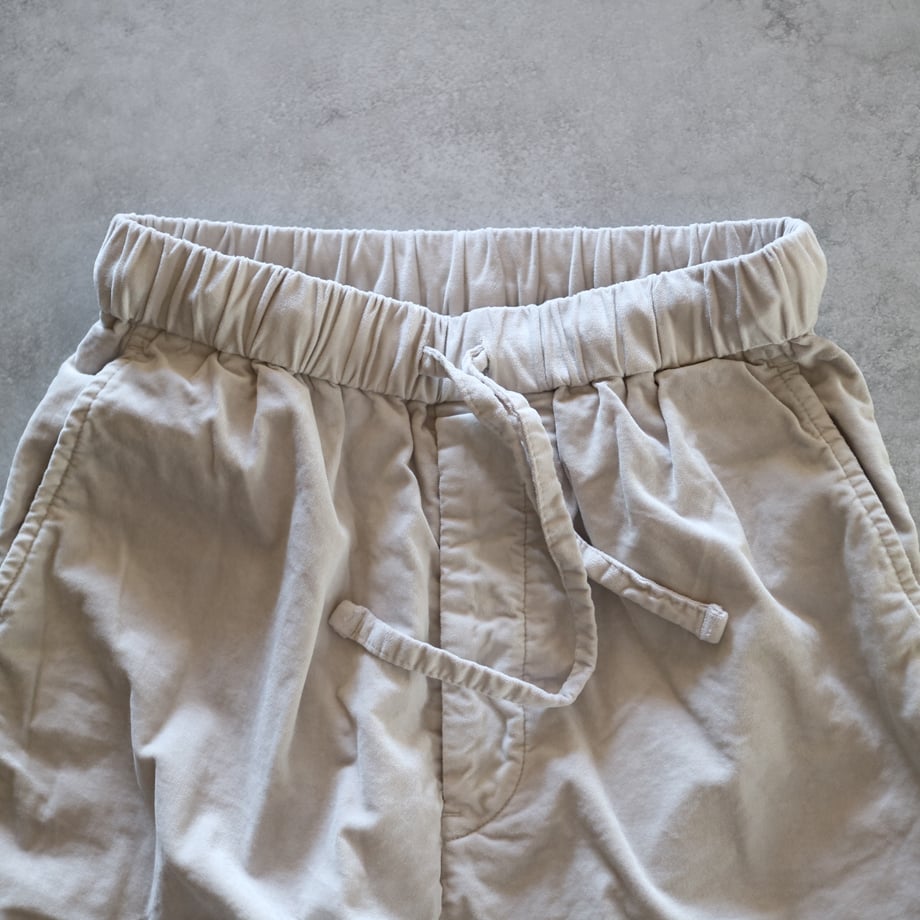 ガーメントダイコットンビスコースストレッチベルベットイージー