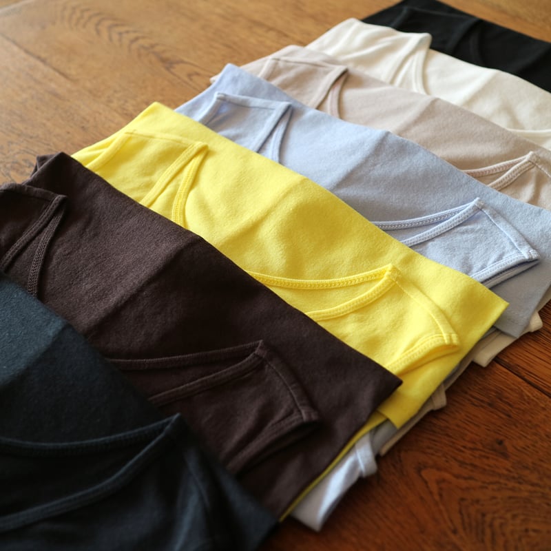 オーガニックコットンシフォンタンクトップ/1dozen | ovede オーガニックコットンシフォンタンクトップ/1dozen | ovede