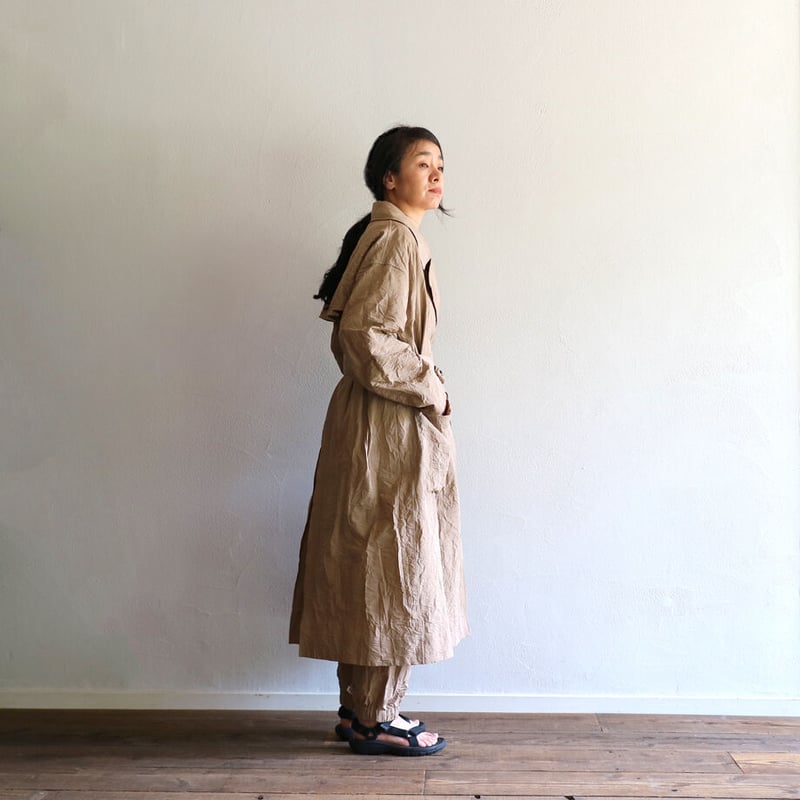 toujours★トゥジュー リネンローブコート TOUJOURS 【サマーセール】美品 トゥジュー コットンシルク