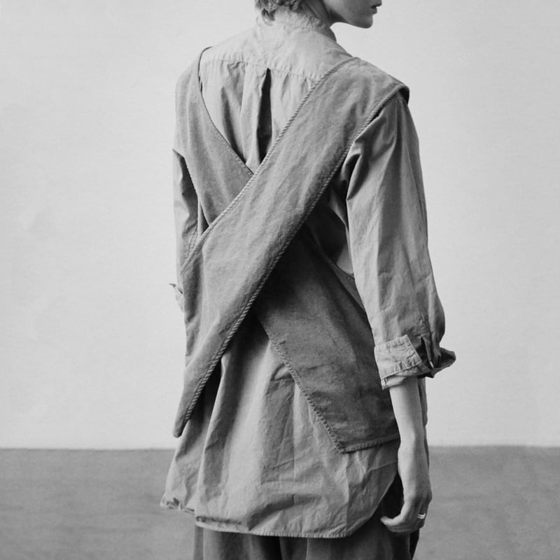 トップス TOUJOURS Back Cross Work Vest TOUJOURS公式通販 トゥジュ―正規取扱店 TOUJOURS/Back Cross Work Vest