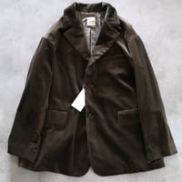 コットンワイドウエールコーディロイオーバーサイズ1＋2ボタンサックジャケット／TOUJOURS