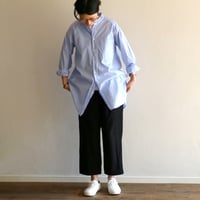 ファインヤーンコットンクラッシックバンドカラーシャツ／TOUJOURS