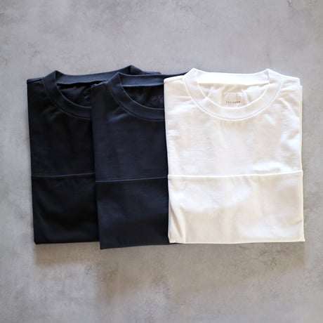 オーガニックファインコットンプリントフットボールTシャツ／TOUJOURS