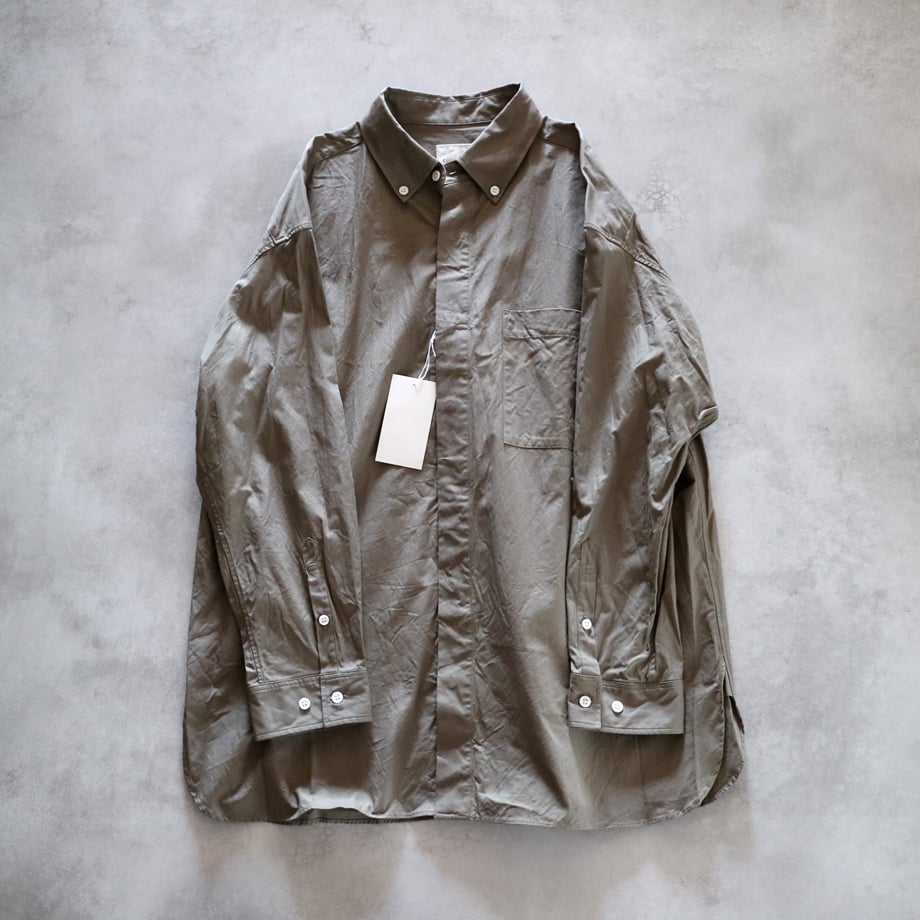 コットントリプルヤーンツイルバギーB.D.シャツ／TOUJOURS | ovede