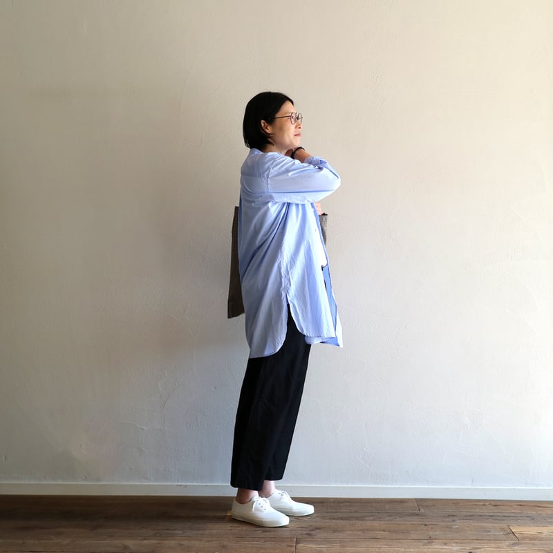 ファインヤーンコットンクラッシックバンドカラーシャツ／TOUJOURS | ovede