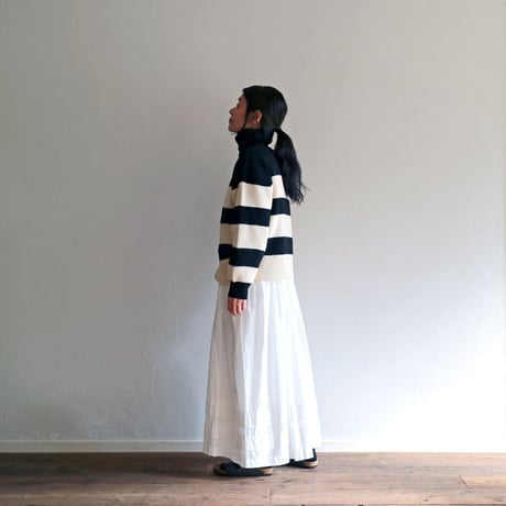 ファインヤーンハイカウントコットンビショップスリーブクラッシックギャザードレス／TOUJOURS