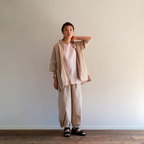 ファインカウントリネンコットンポケットビッグタンクシャツ／TOUJOURS